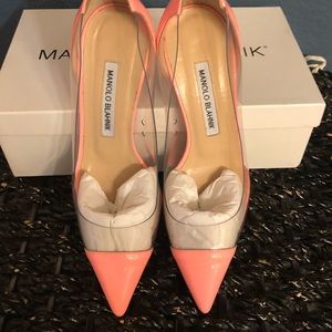 PCV Manolo clear shoes 36.5 u.s 6.5